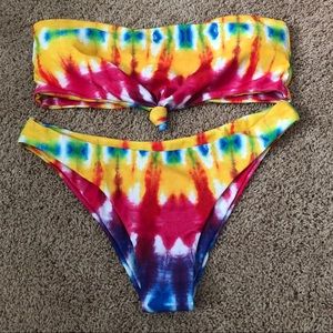 Tie dye Shein bathing suit